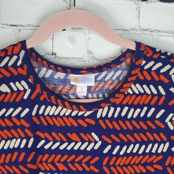 Lularoe Carly Dress Swing High Low Short Sleeve S - Picture 3 of 9